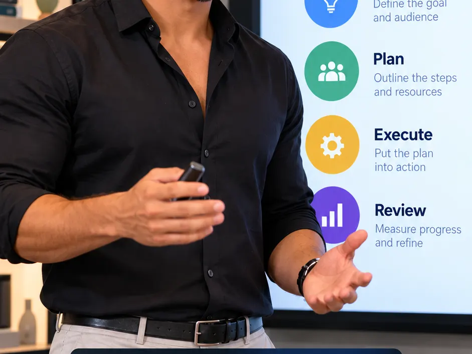 A polished vertical social clip of the presenter with readable timed captions and a clear portrait composition.